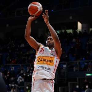 ★ [VITRIFRIGO] [Canotta gara - Fronte - Secondo Sponsor] [Carpegna Prosciutto Pesaro - NutriBullet Treviso Basket] 